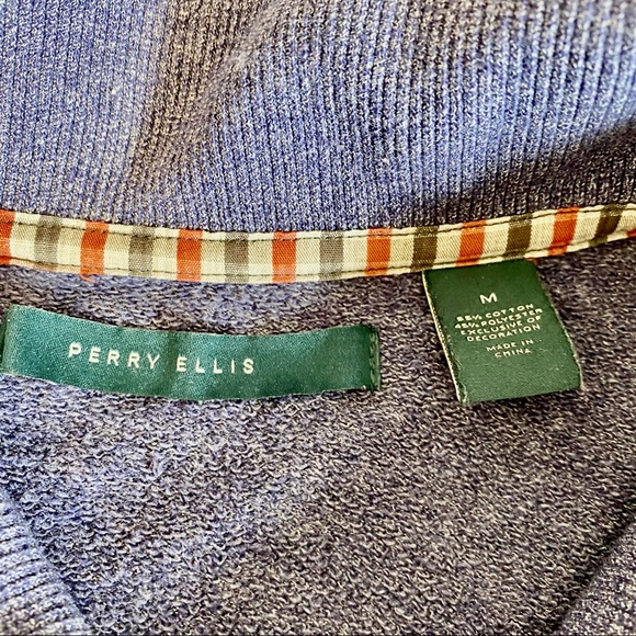 Perry Ellis New Iconic Shawl Motif Sweater Medium - Picture 2 of 2